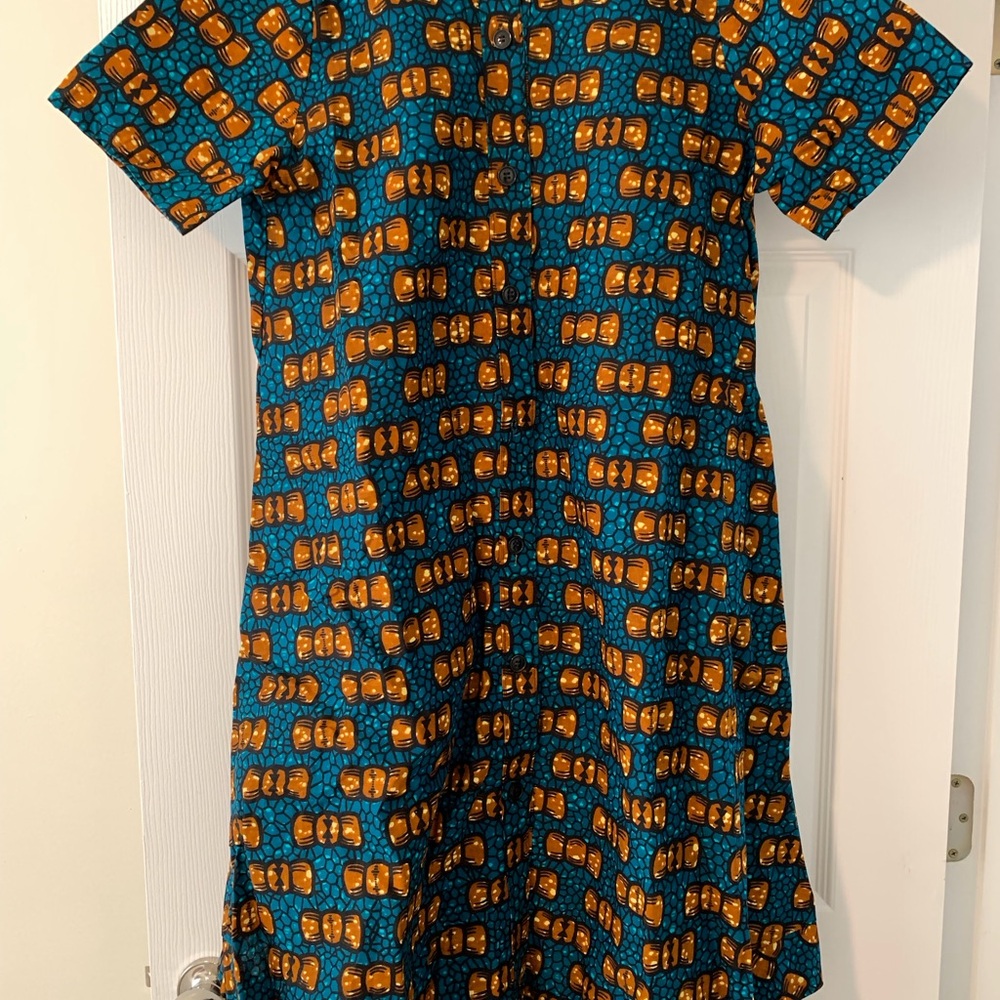 Swahili Coast Collective authentic African Vibrant Patterned Dress